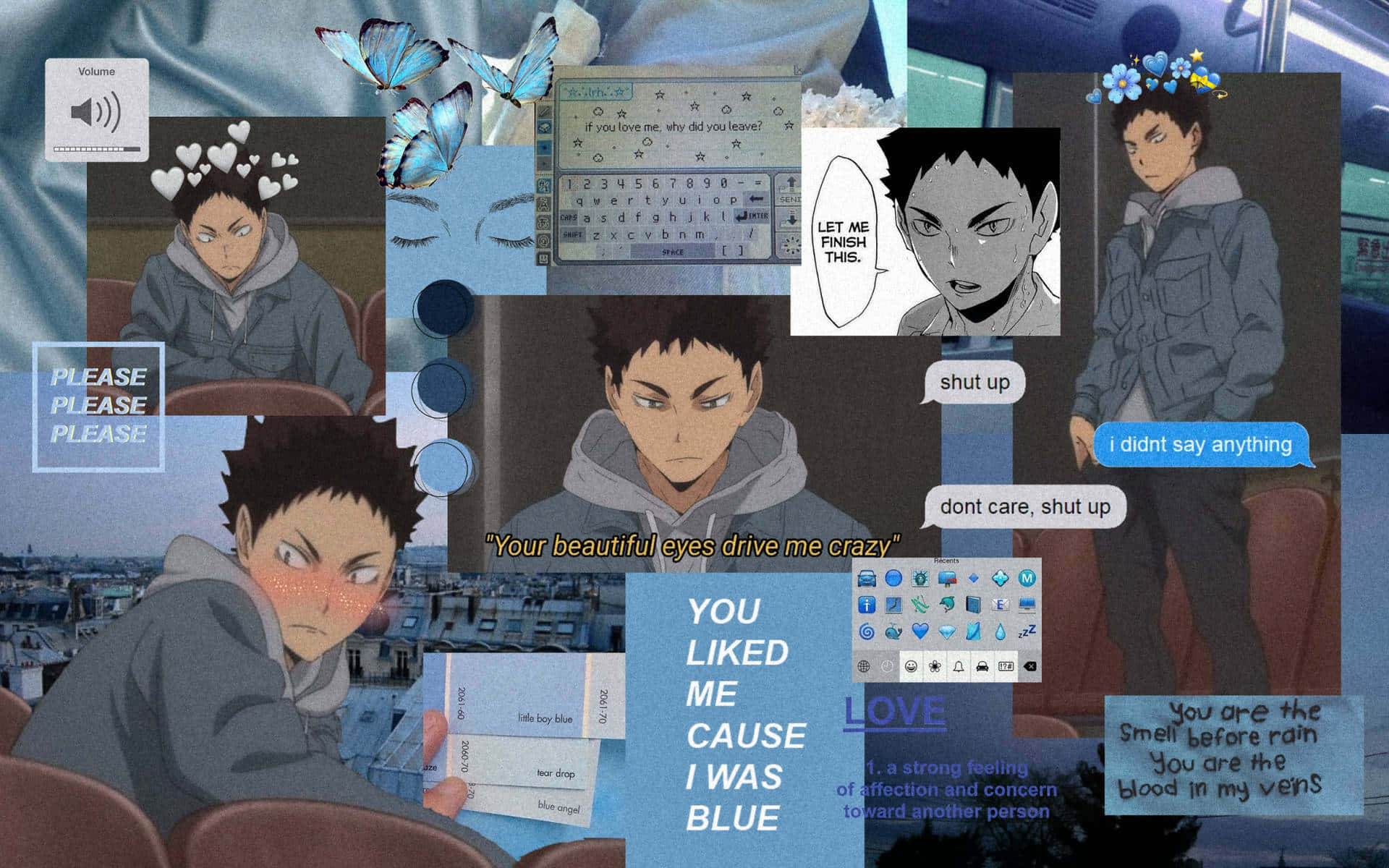 Iwaizumihajime Seguro En La Cancha De Voleibol Fondo de pantalla