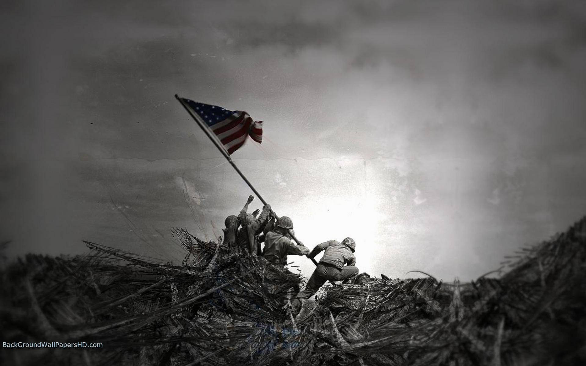 Download Iwo Jima Usa Flag Iphone Wallpaper 