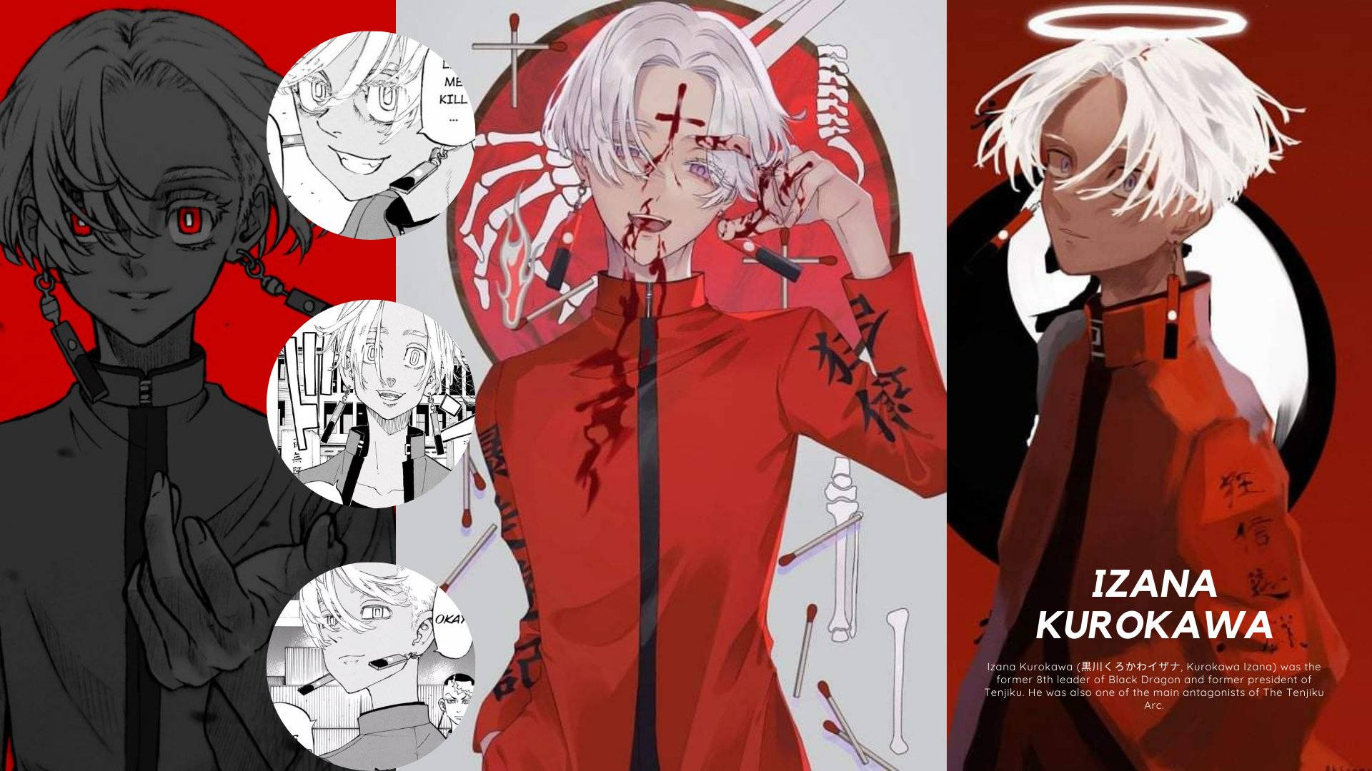 Izana Kurokawa Collage Wallpaper