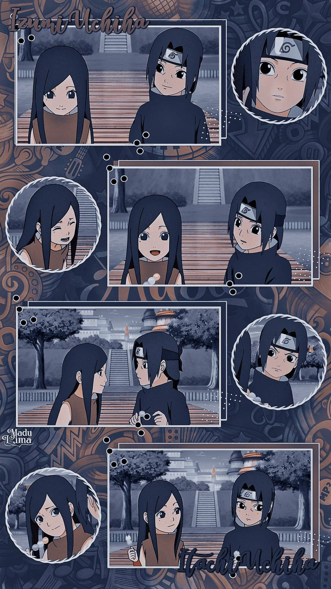 Collage Di Izumi Uchiha E Itachi Sfondo