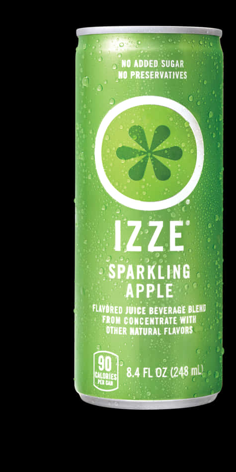 Izze Sparkling Apple Juice Can PNG