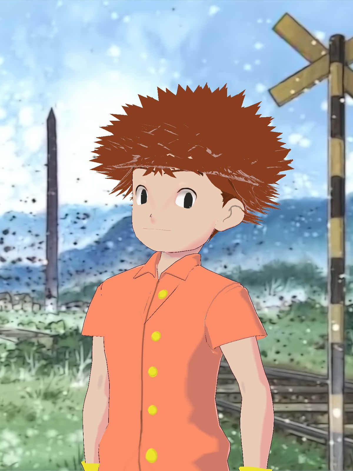 Izzy Izumi Digimon Karakter Bakgrunnsbildet