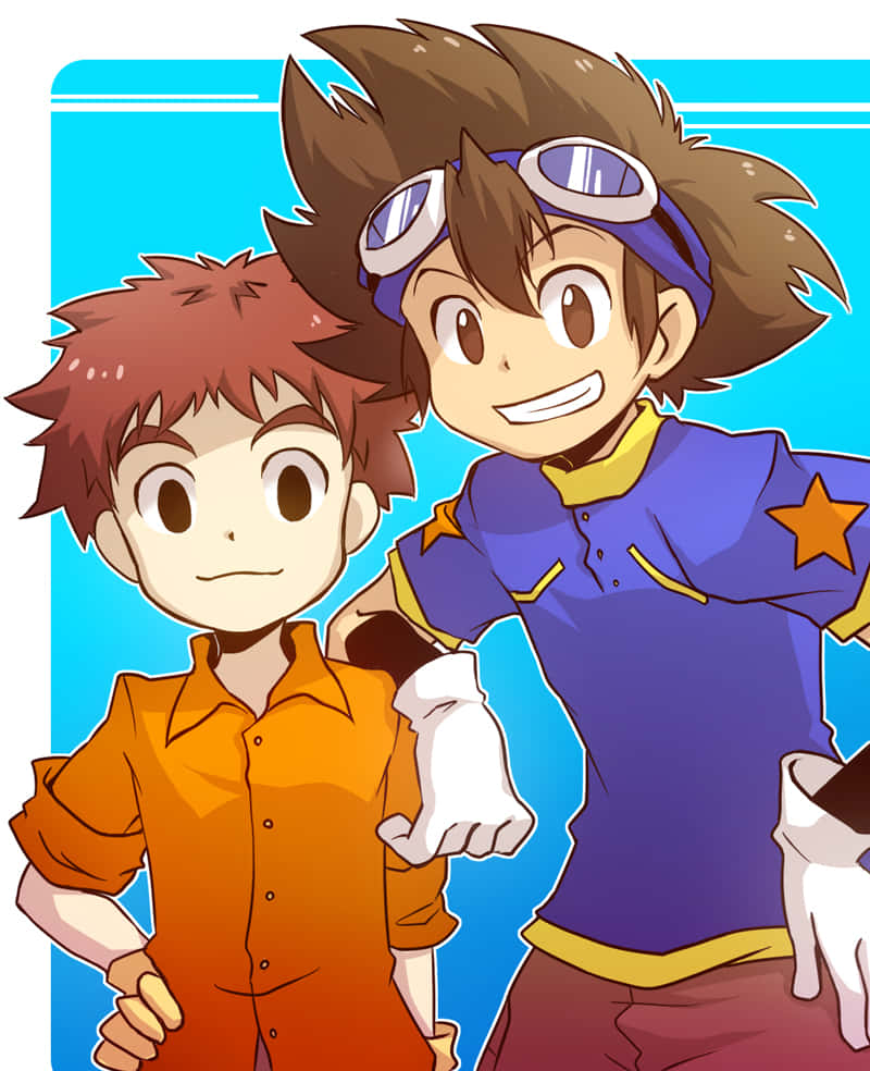 Izzy Dan Tai Petualangan Digimon Wallpaper