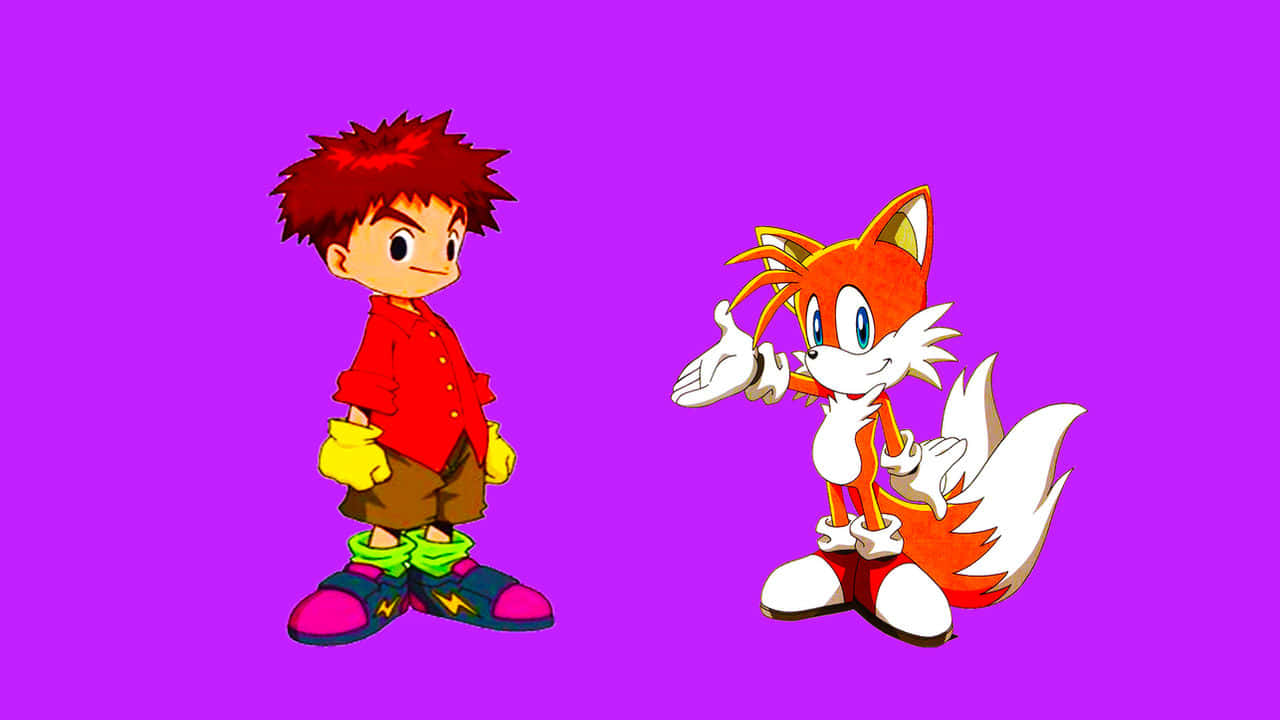 Seni Crossover Izzy Dan Tails Wallpaper