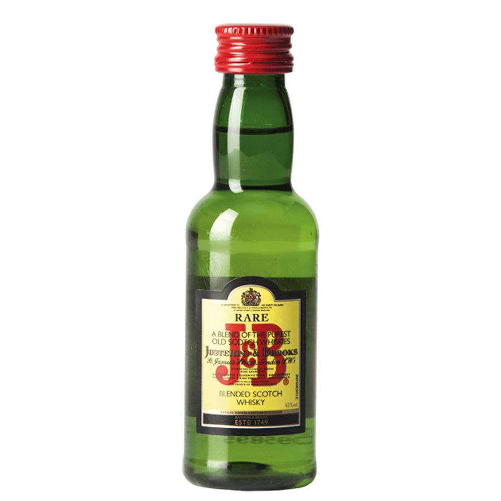 Caption: Exquisite Miniature Bottle of J&B Rare Whisky Wallpaper
