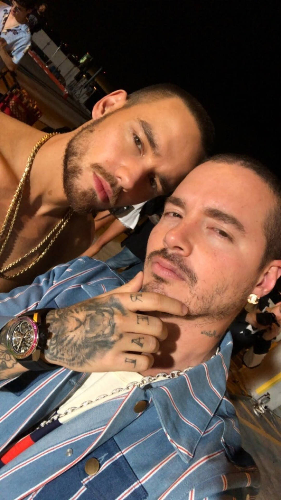 J Balvin With Liam Payne Background