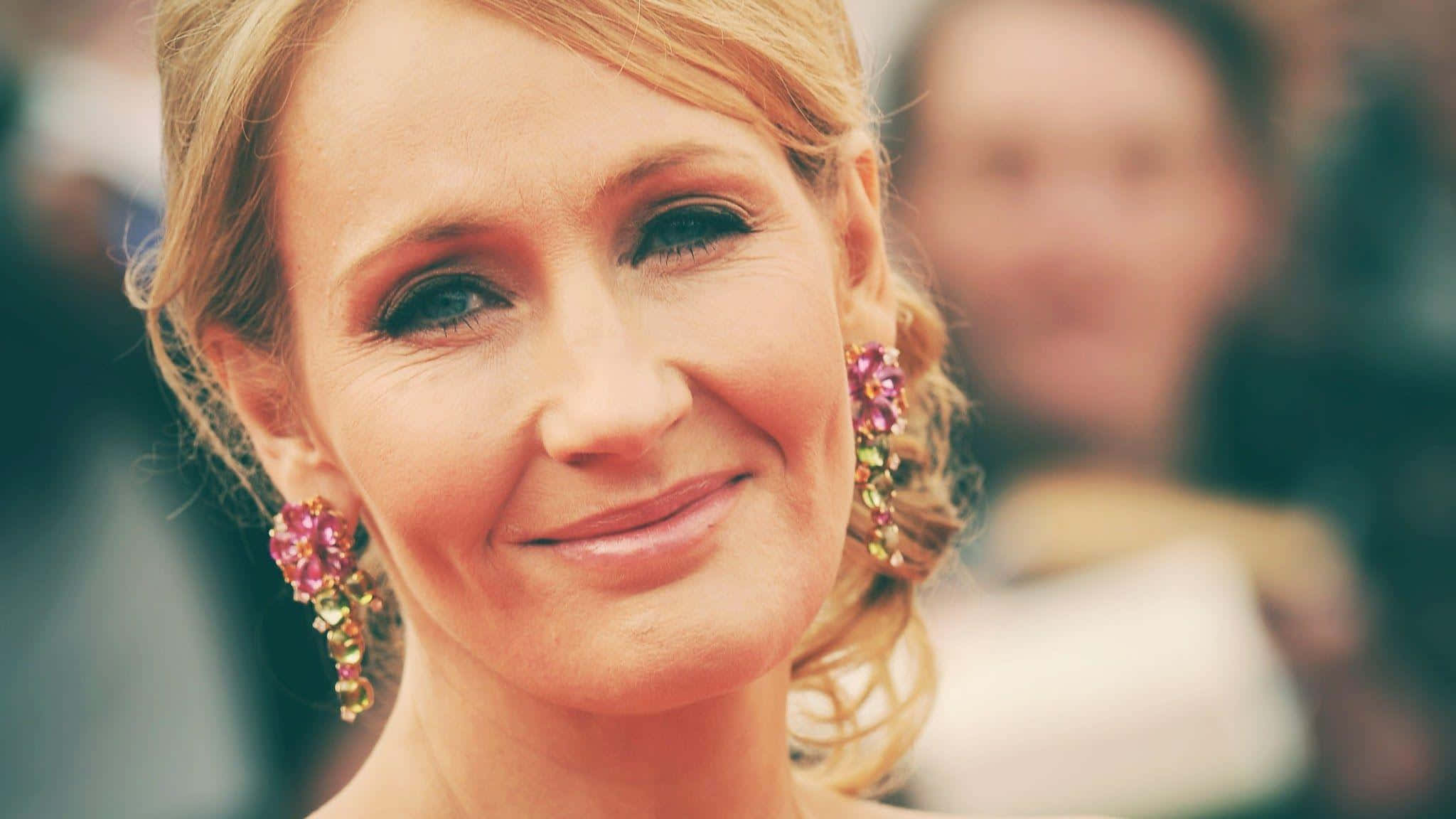 J.K. Rowling, best-selling author and creator of the Harry Potter series Wallpaper