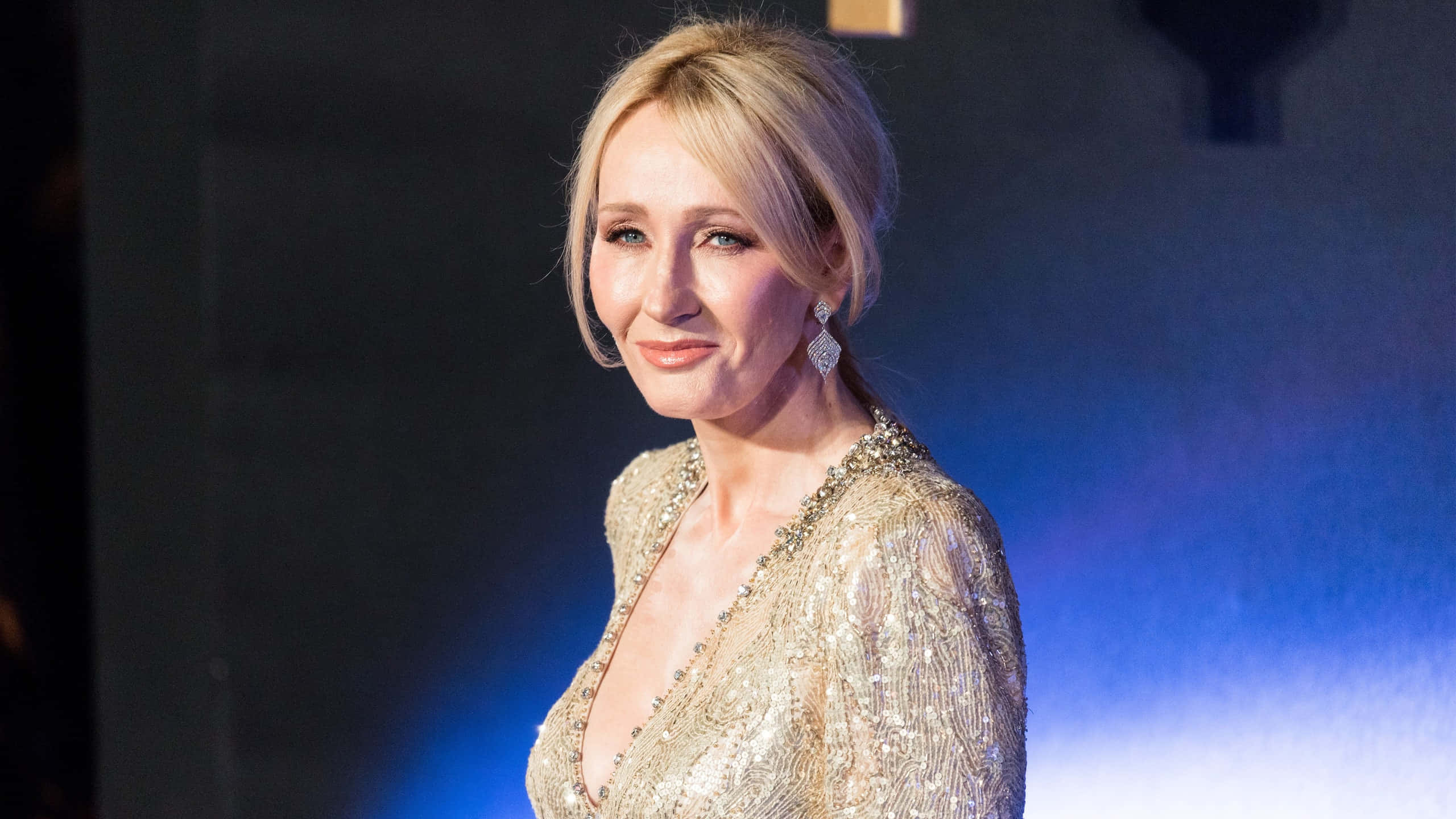 J.K. Rowling, the iconic author of the Harry Potter series Wallpaper