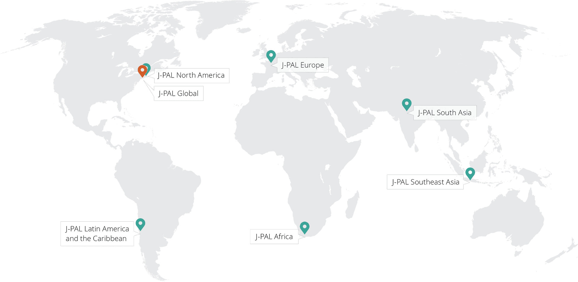 J P A L Global Regions Map PNG