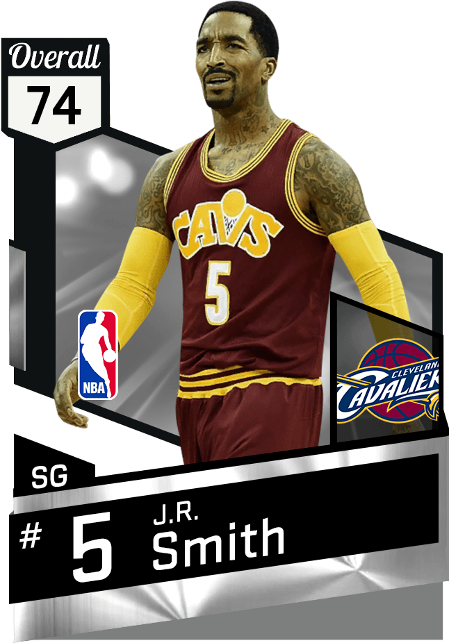J R Smith Cavaliers Card74 Overall PNG