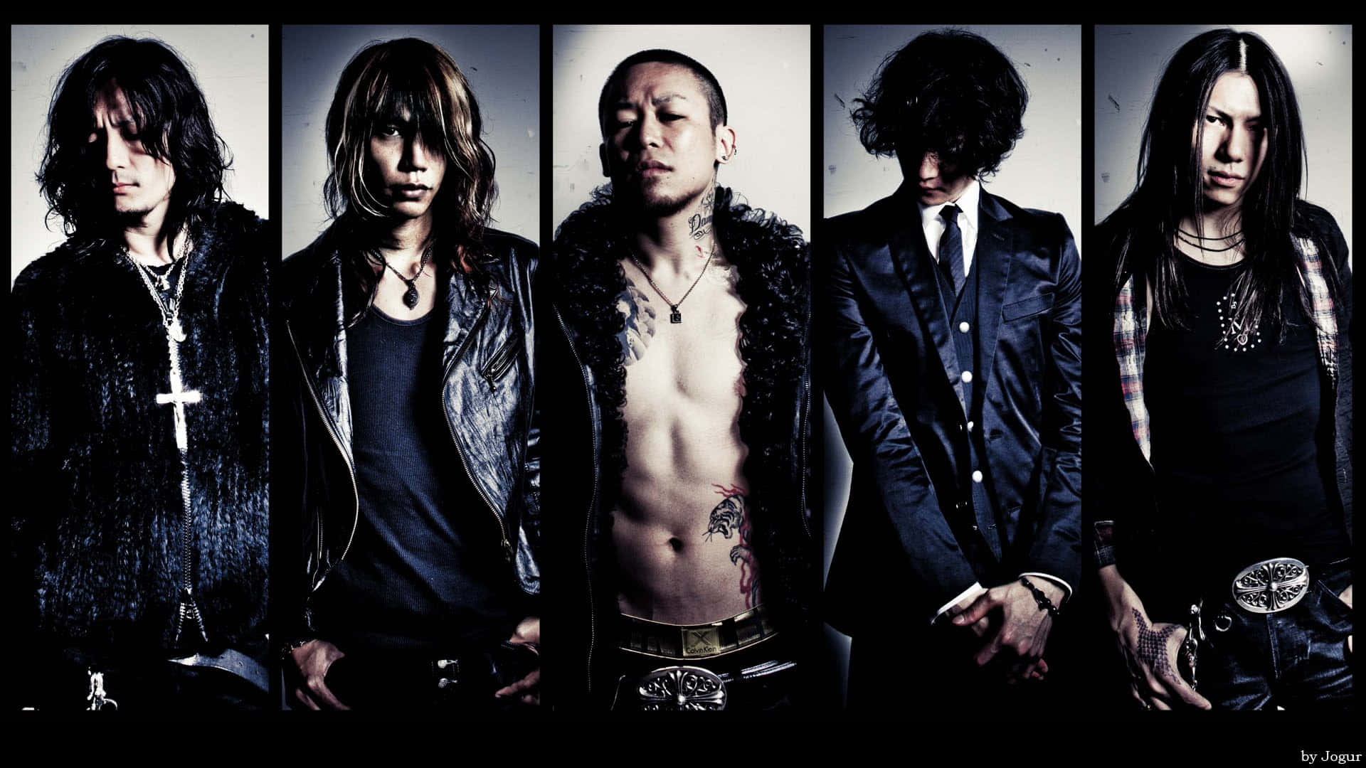 Captivating J-Rock Band in Action Wallpaper