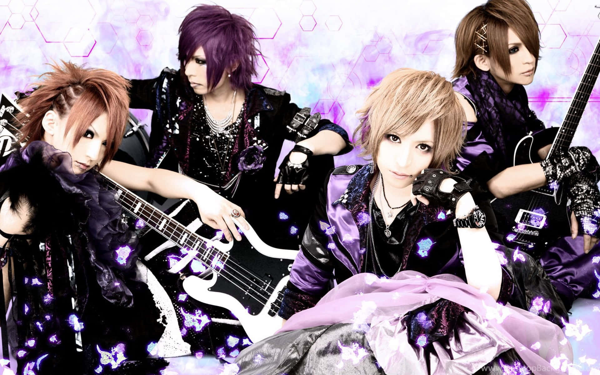 J-Rock Band on Stage Wallpaper
