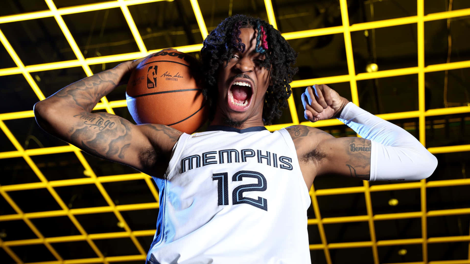 Memphis Grizzlies guard Ja Morant creating opportunities at the rim.