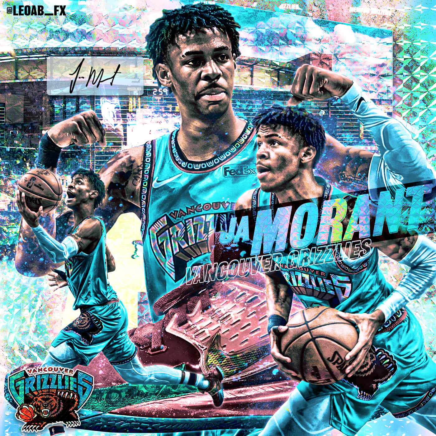 Quench your thirst for adventure with Ja Morrant! Wallpaper