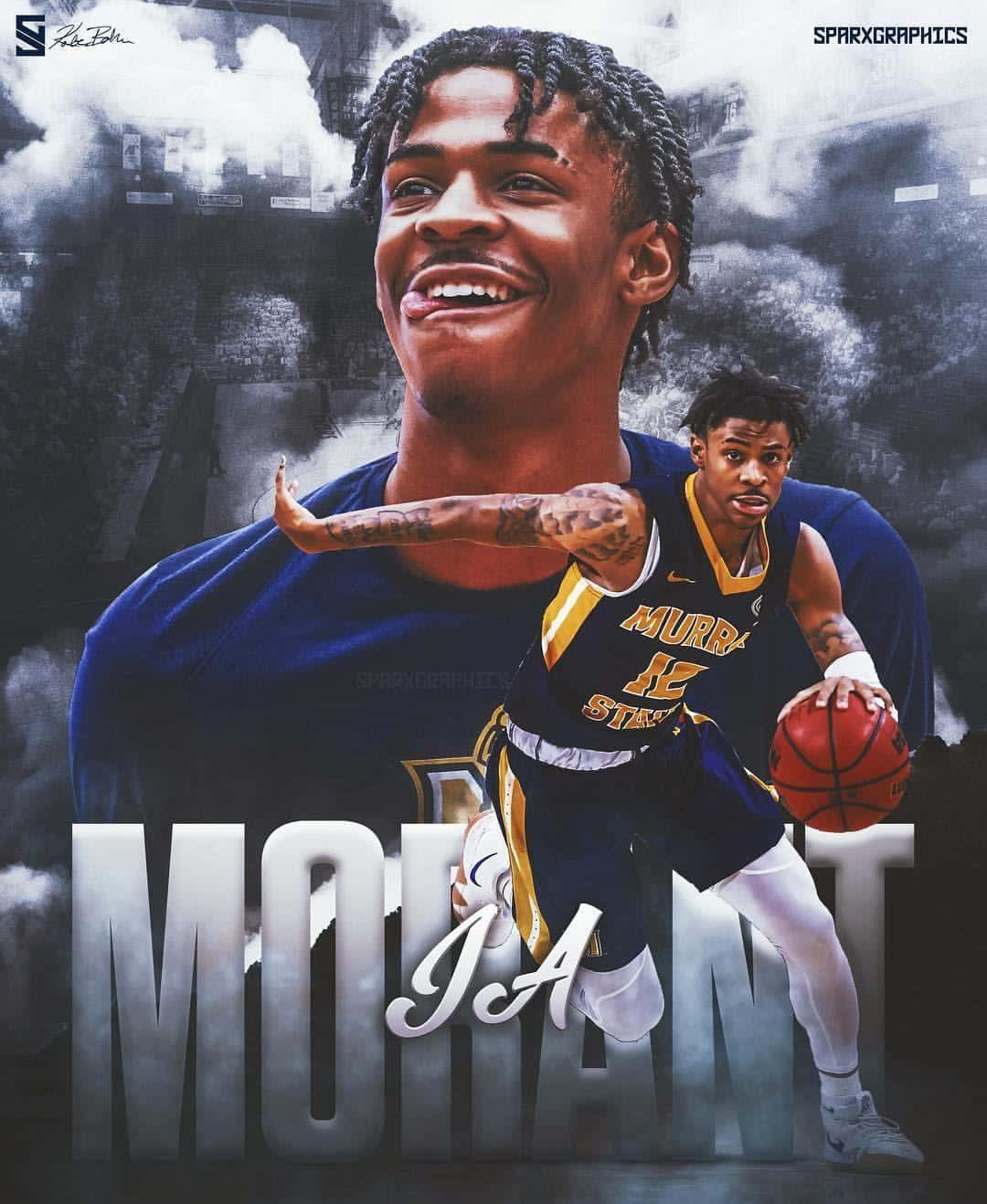 Ja Morrant Poster With Name Wallpaper