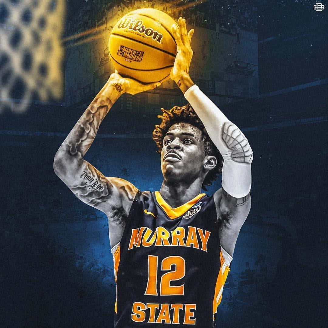 Ja Morrant With A Gold Ball Wallpaper