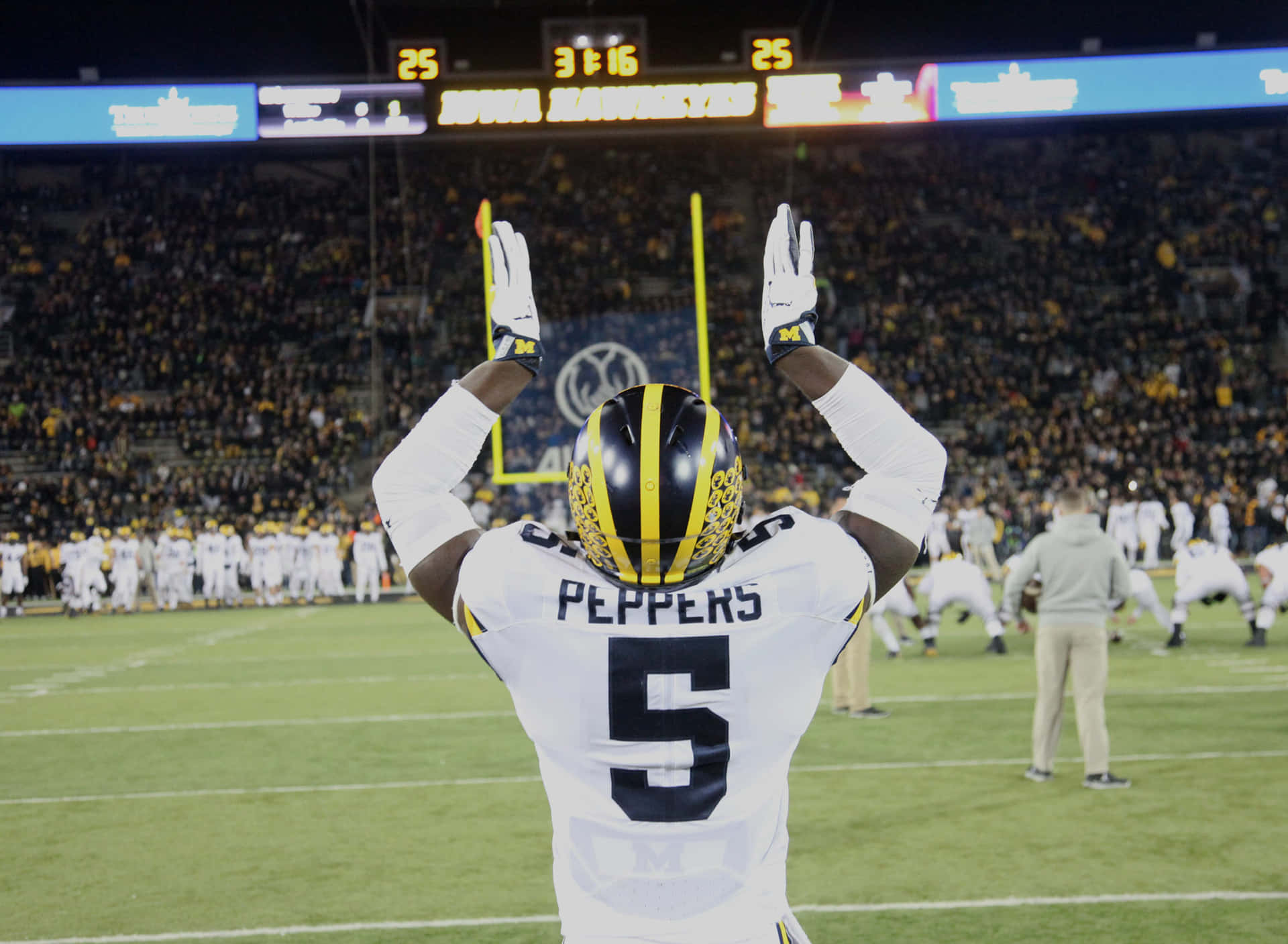 Jabrill Peppers Celebrating Victory Wallpaper