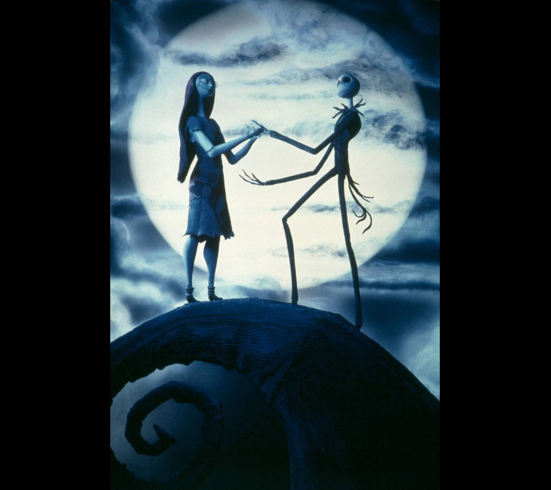 Jack And Sally On Hill Wallpaper