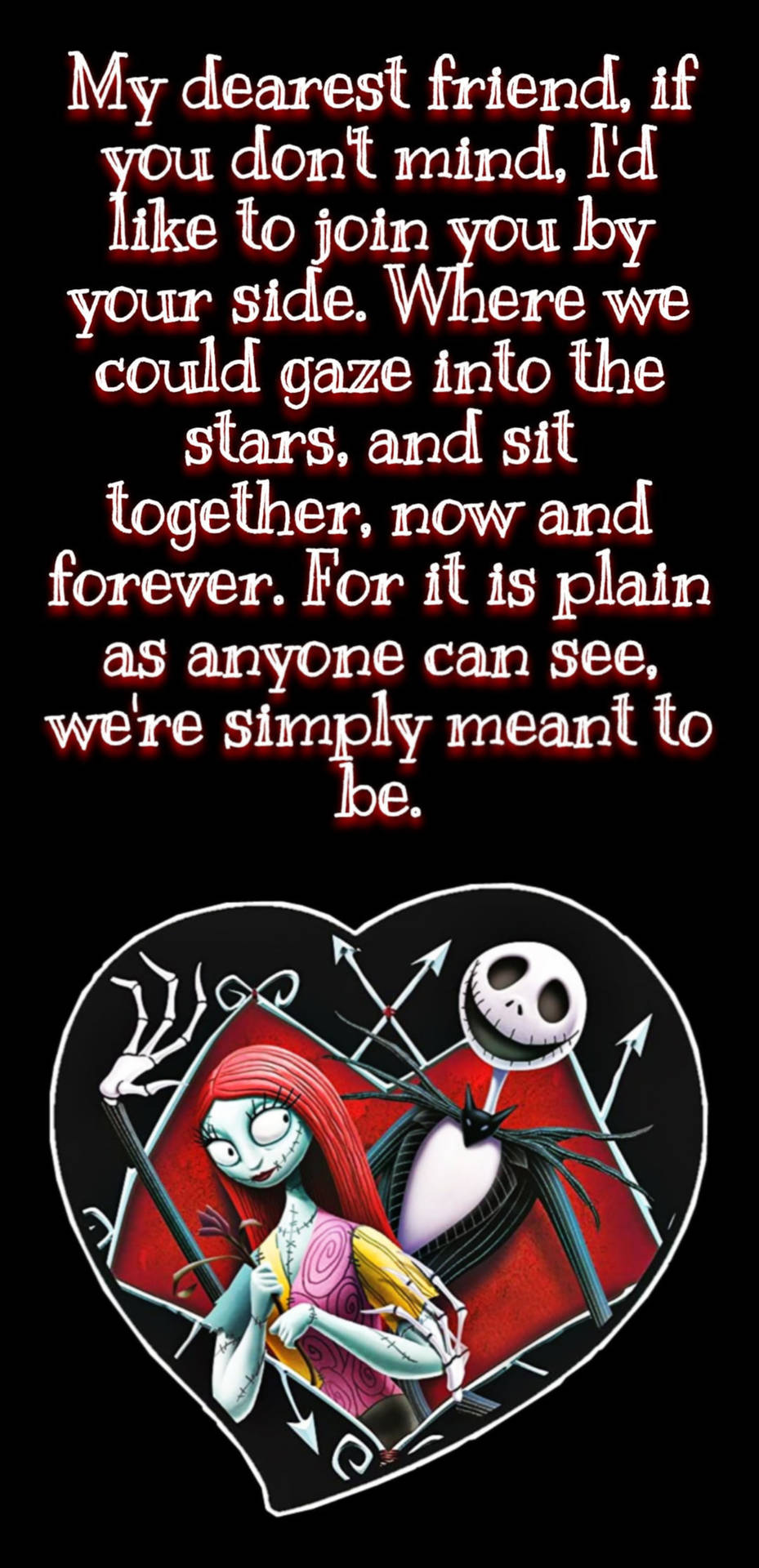 Jack And Sally Quote Wallpaper