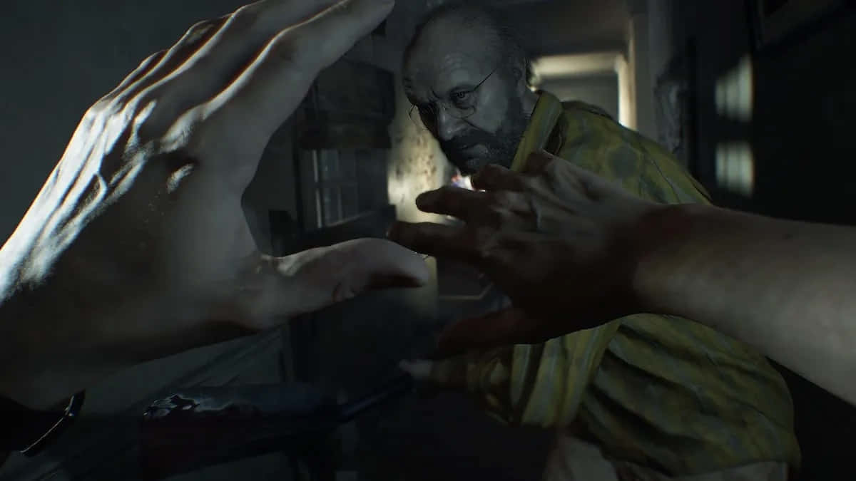 Jack Baker Konfrontasjon Resident Evil 7 Bakgrunnsbildet