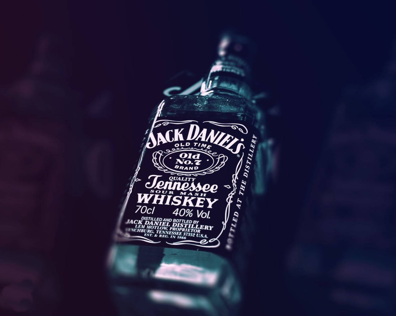 Jack Daniels Bottled Whiskey Dark Products Wallpaper