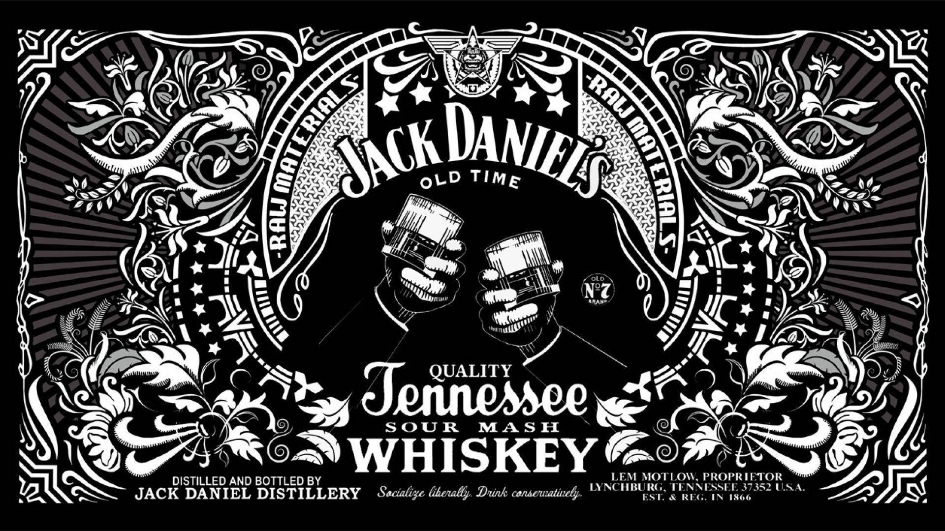 Logodi Jack Daniels Per Marche Di Bevande Sfondo