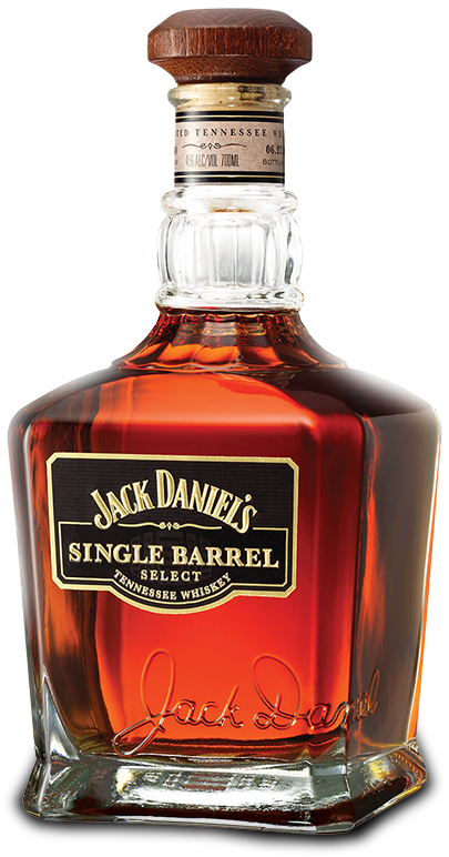 Jack Daniels Single Barrel Whiskey Bottle PNG