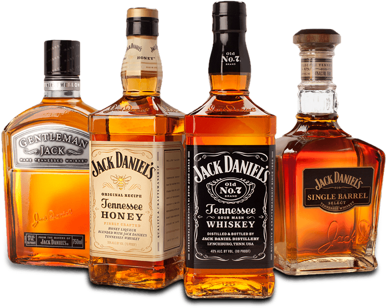 Jack Daniels Whiskey Collection PNG