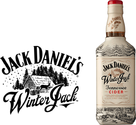 Jack Daniels Winter Jack Logoand Bottle PNG