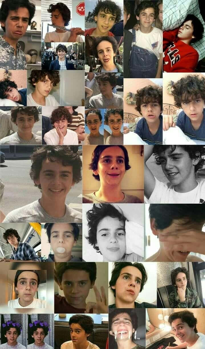 Jack Dylan Grazer Expressions Collage Wallpaper