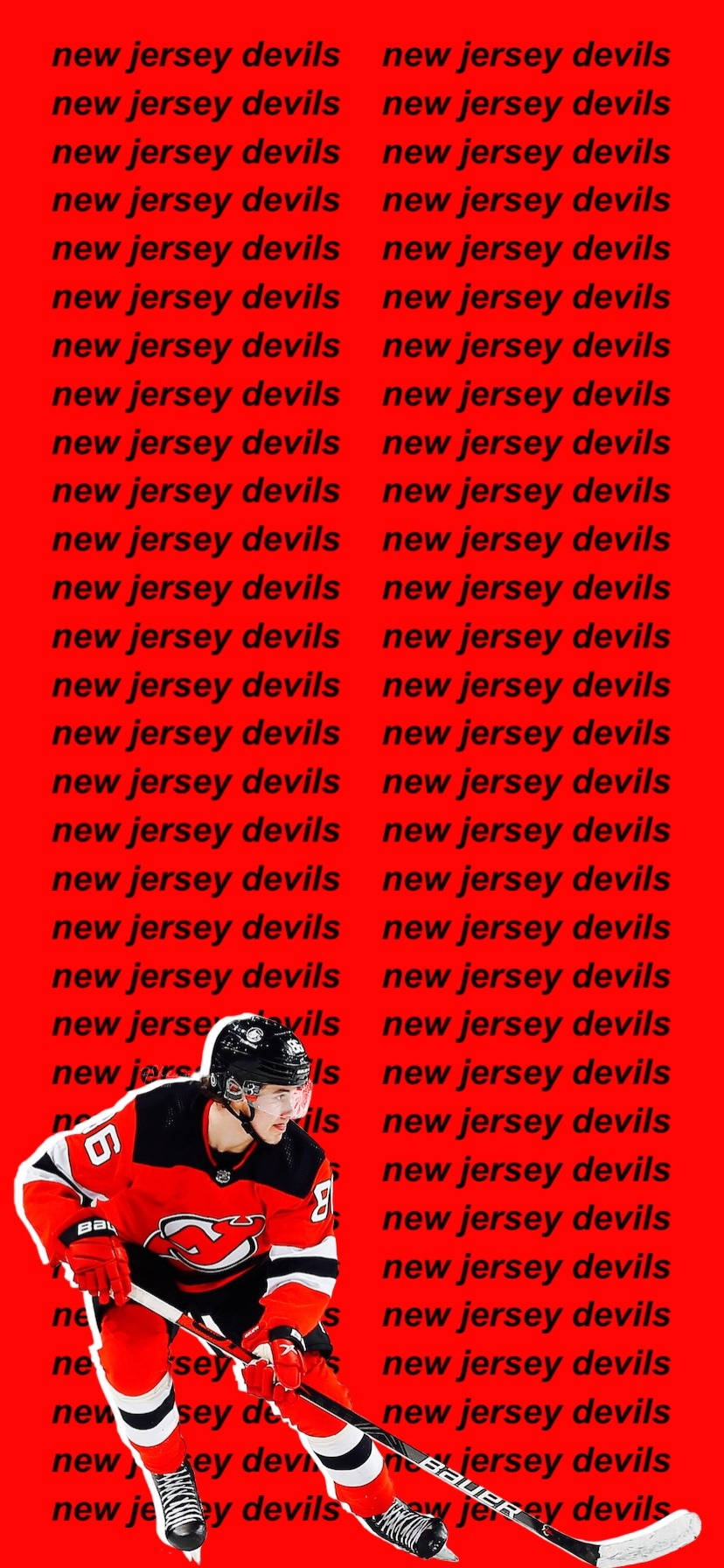 Jack Hughes New Jersey Devils Tapet Wallpaper