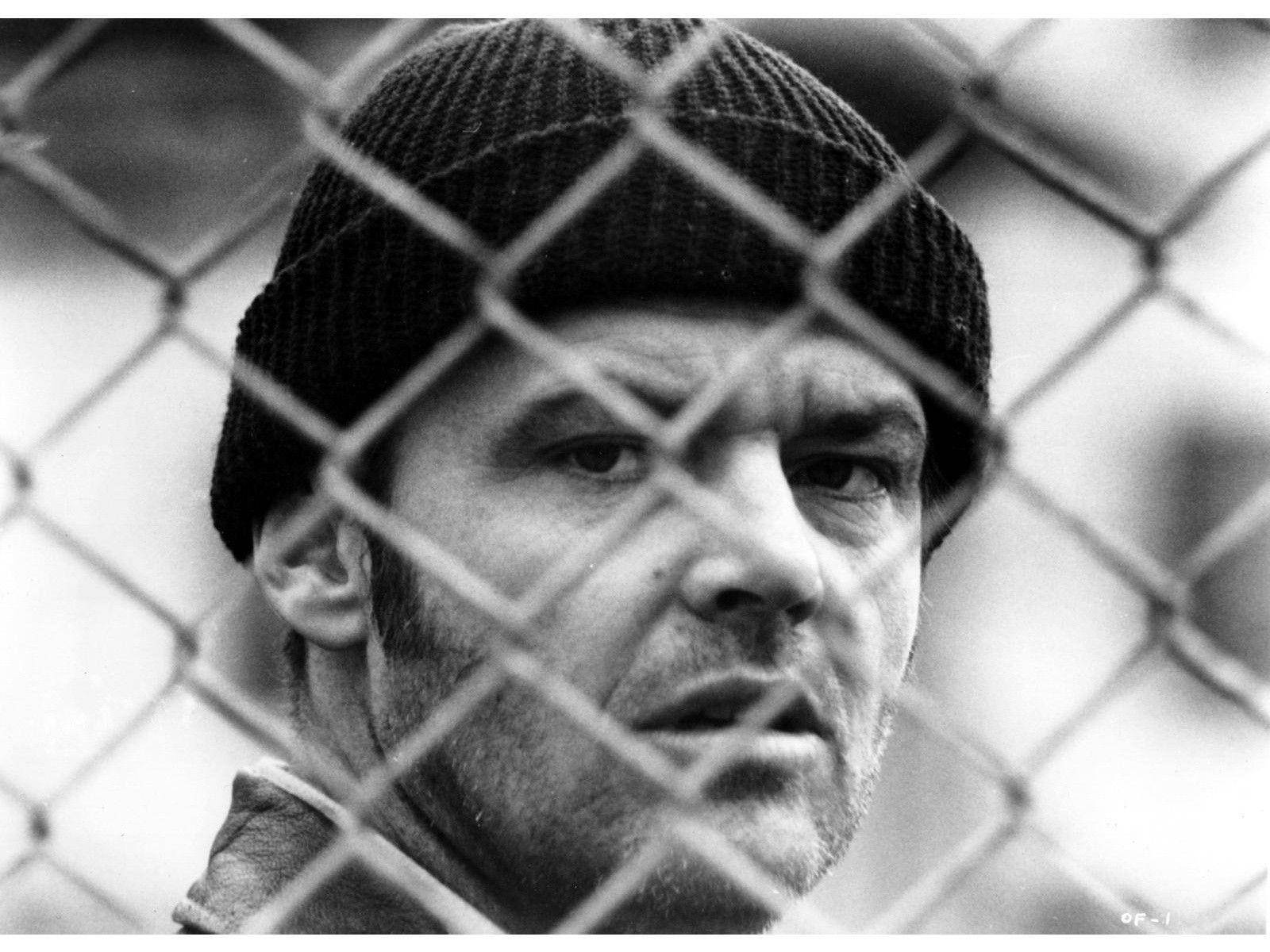 Jack Nicholson One Flew Over the Cuckoo's Nest Randle McMurphy tapet Wallpaper