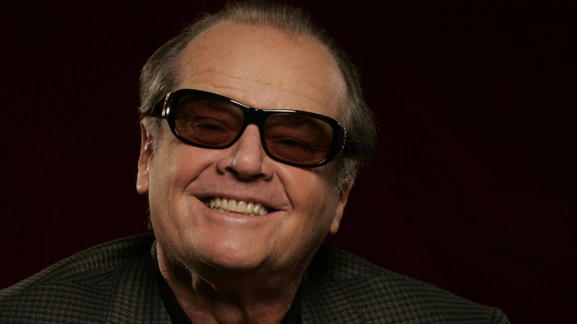 Retratode Jack Nicholson Con Gafas De Sol. Fondo de pantalla