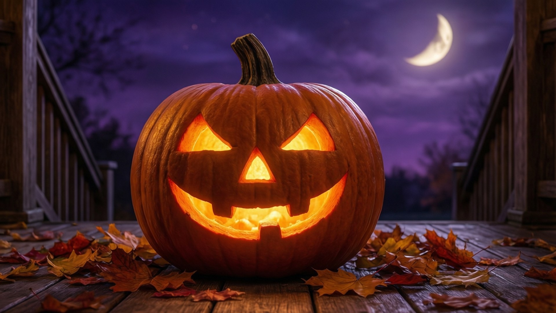 Jack-o'-Lantern Glød Bakgrunner