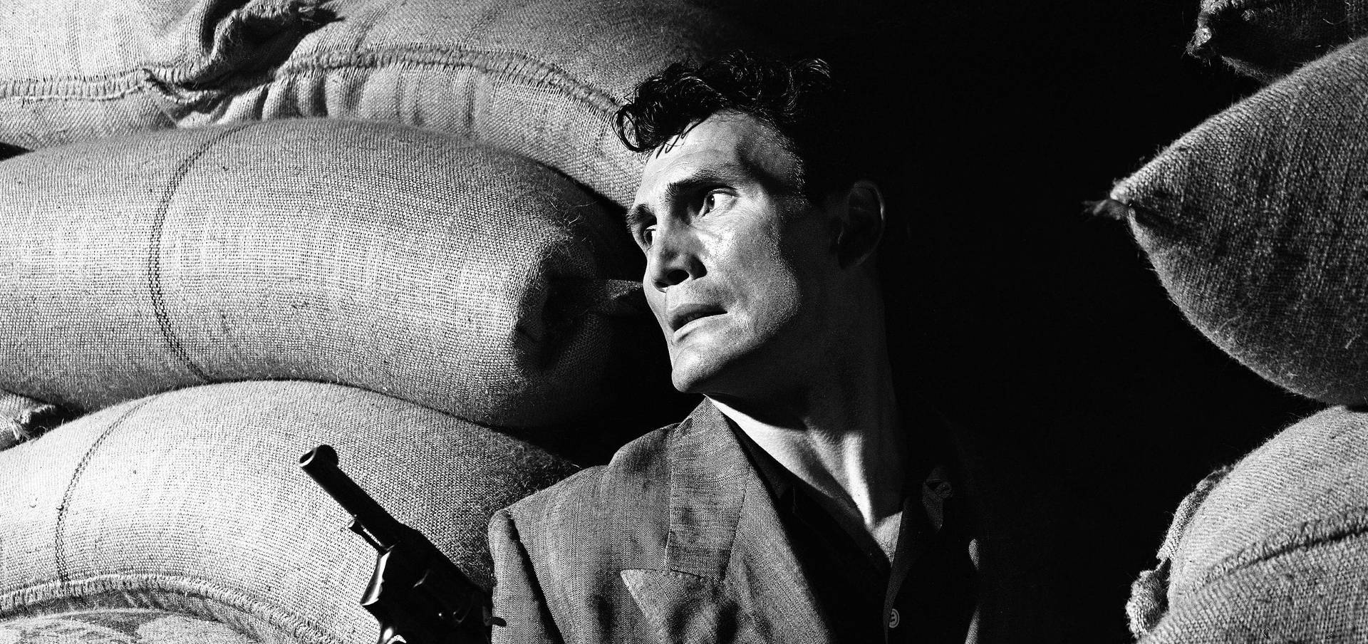 Jack Palance in the film 'Panic in the Streets' Wallpaper