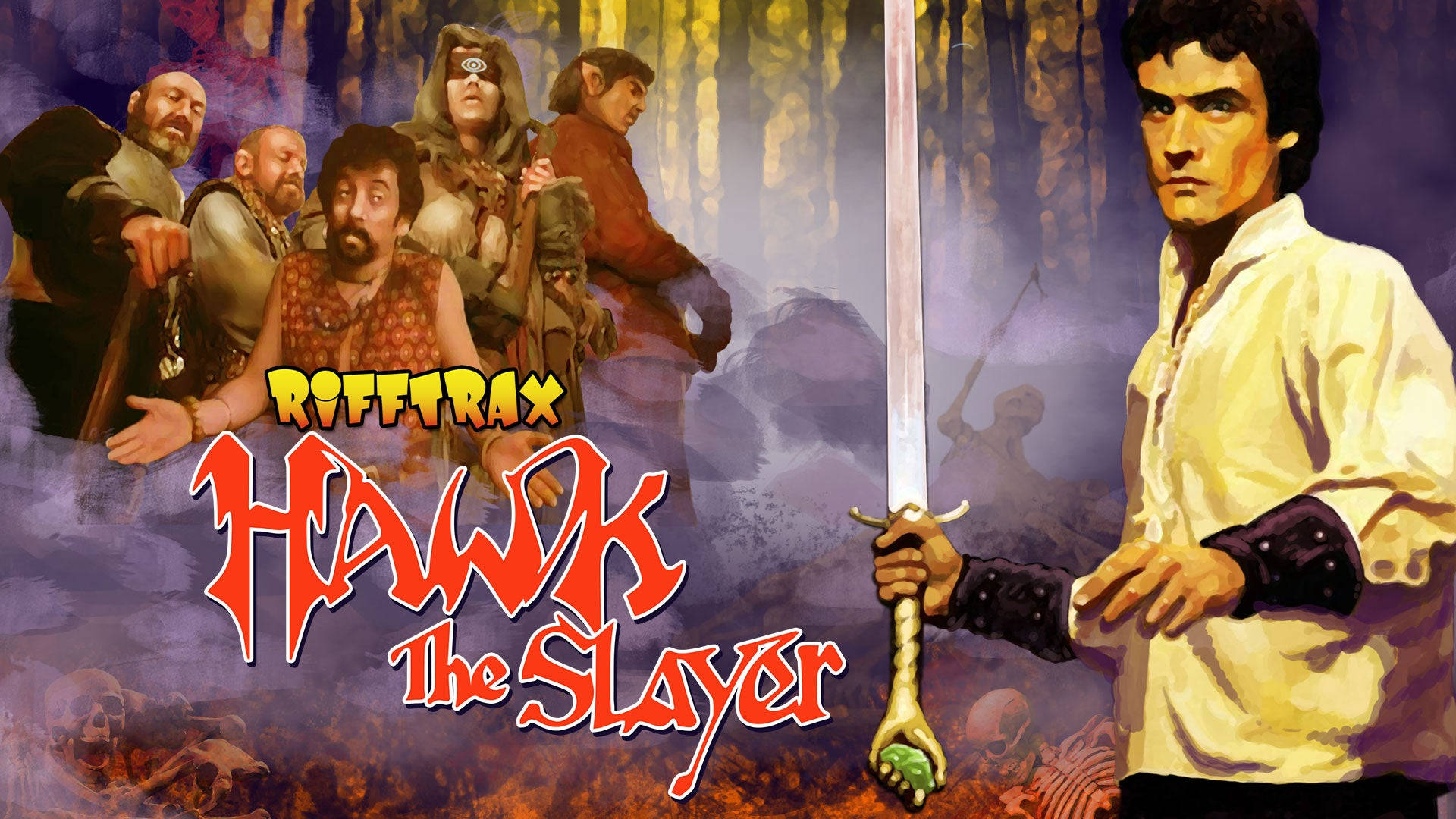 Jack Palance Rifftrax Hawk the Slayer plakat vægtegning Wallpaper