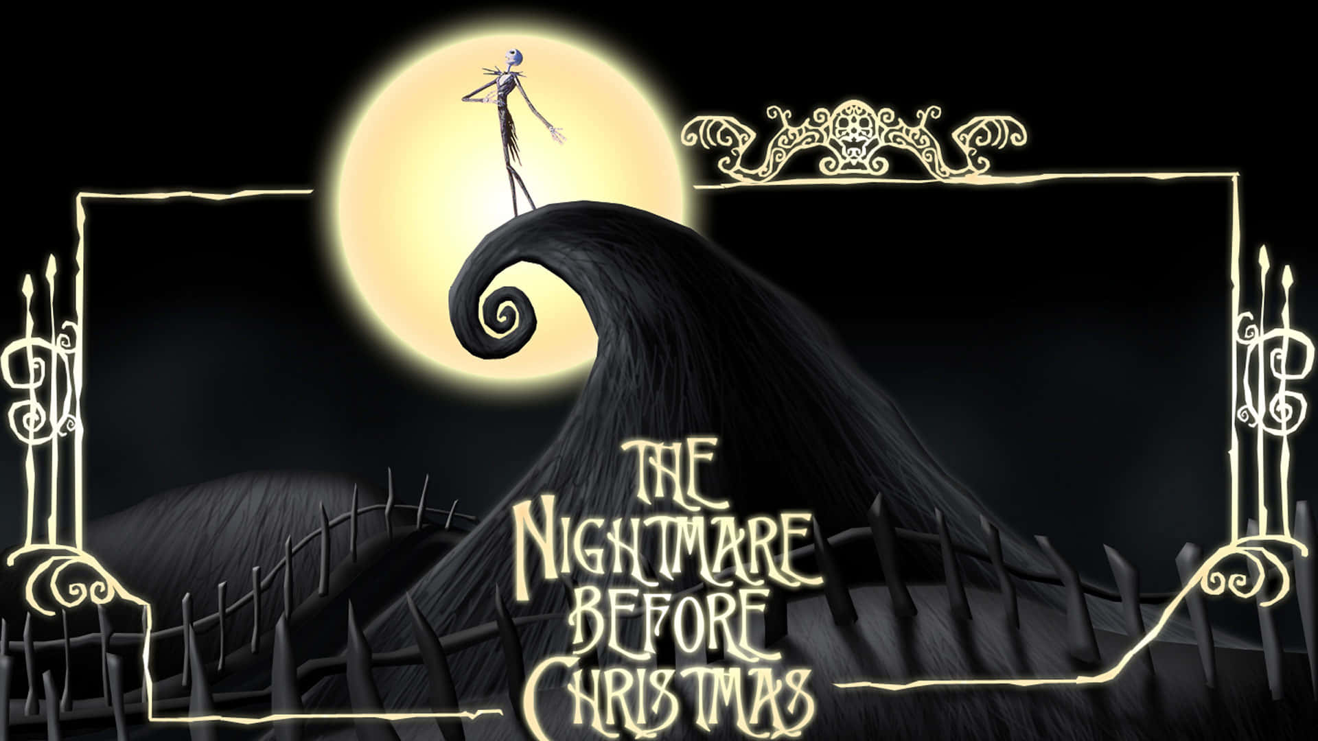 Bildjack Skellington, Pumpakungen Från Tim Burtons The Nightmare Before Christmas.