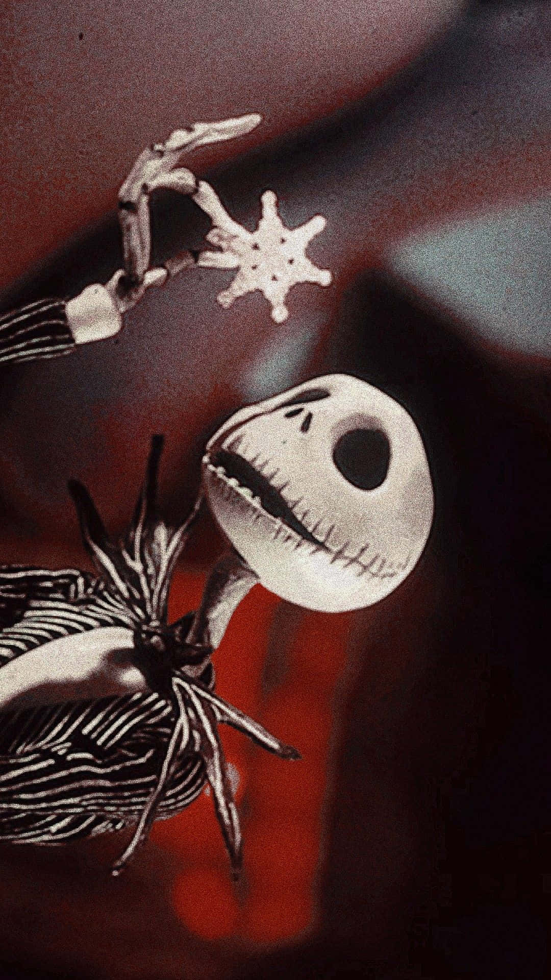 Jack Skellington Holding Snowflake Wallpaper