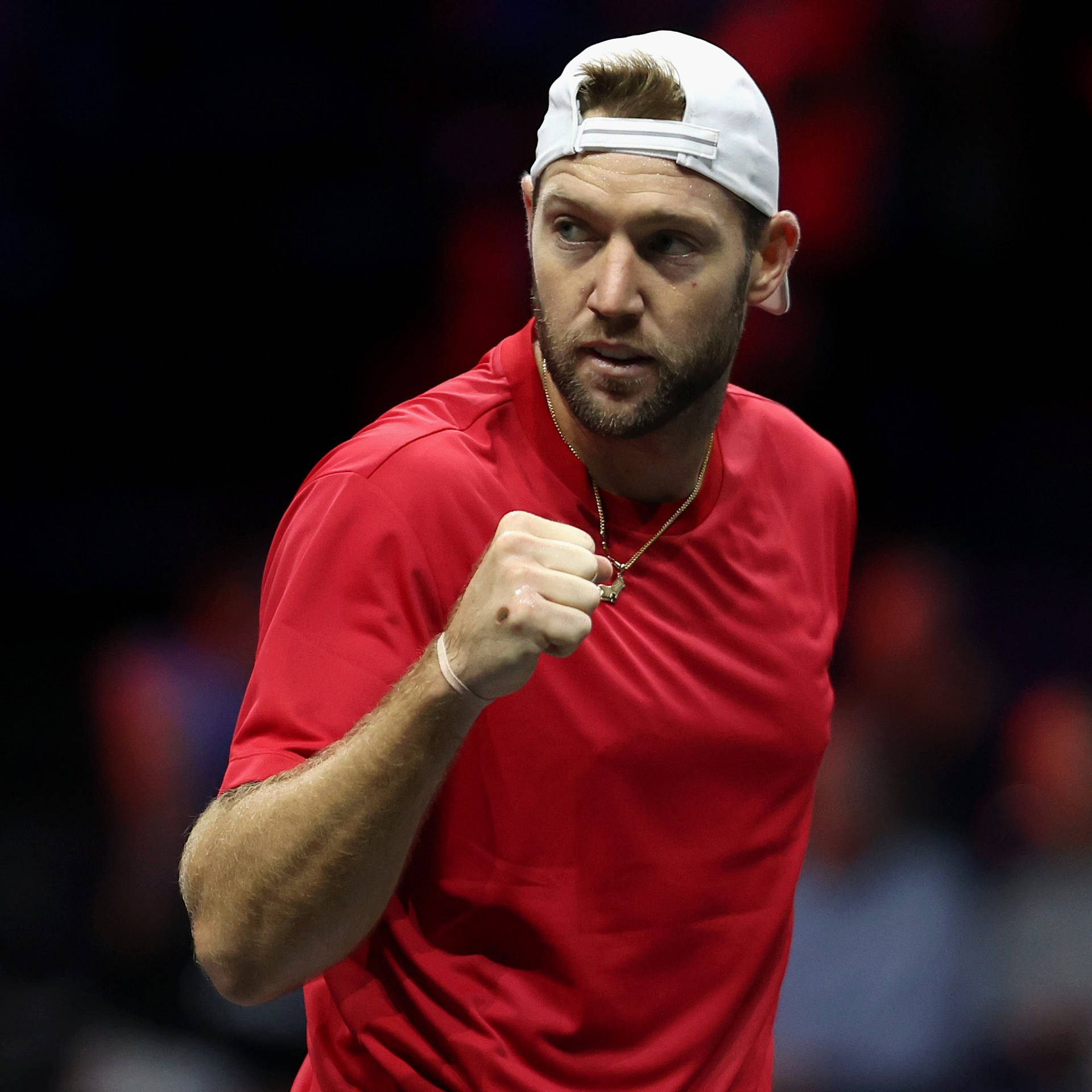 Jack Sock With Clenched Fist Wallpaper
