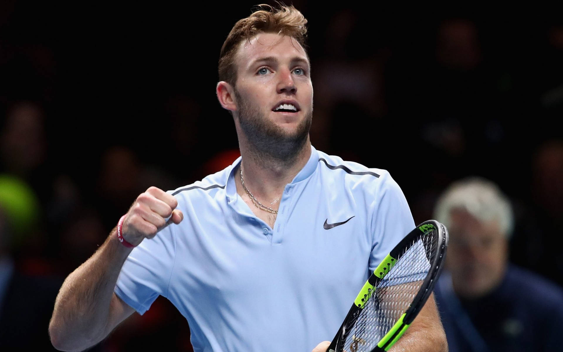 Jack Sock With Closed Fist Wallpaper