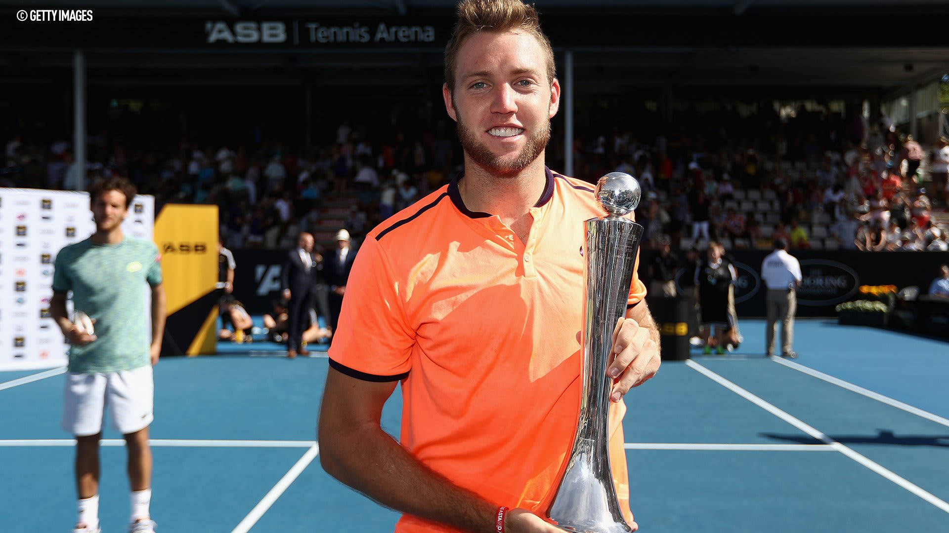 Jack Sock With Silver Trophy Wallpaper