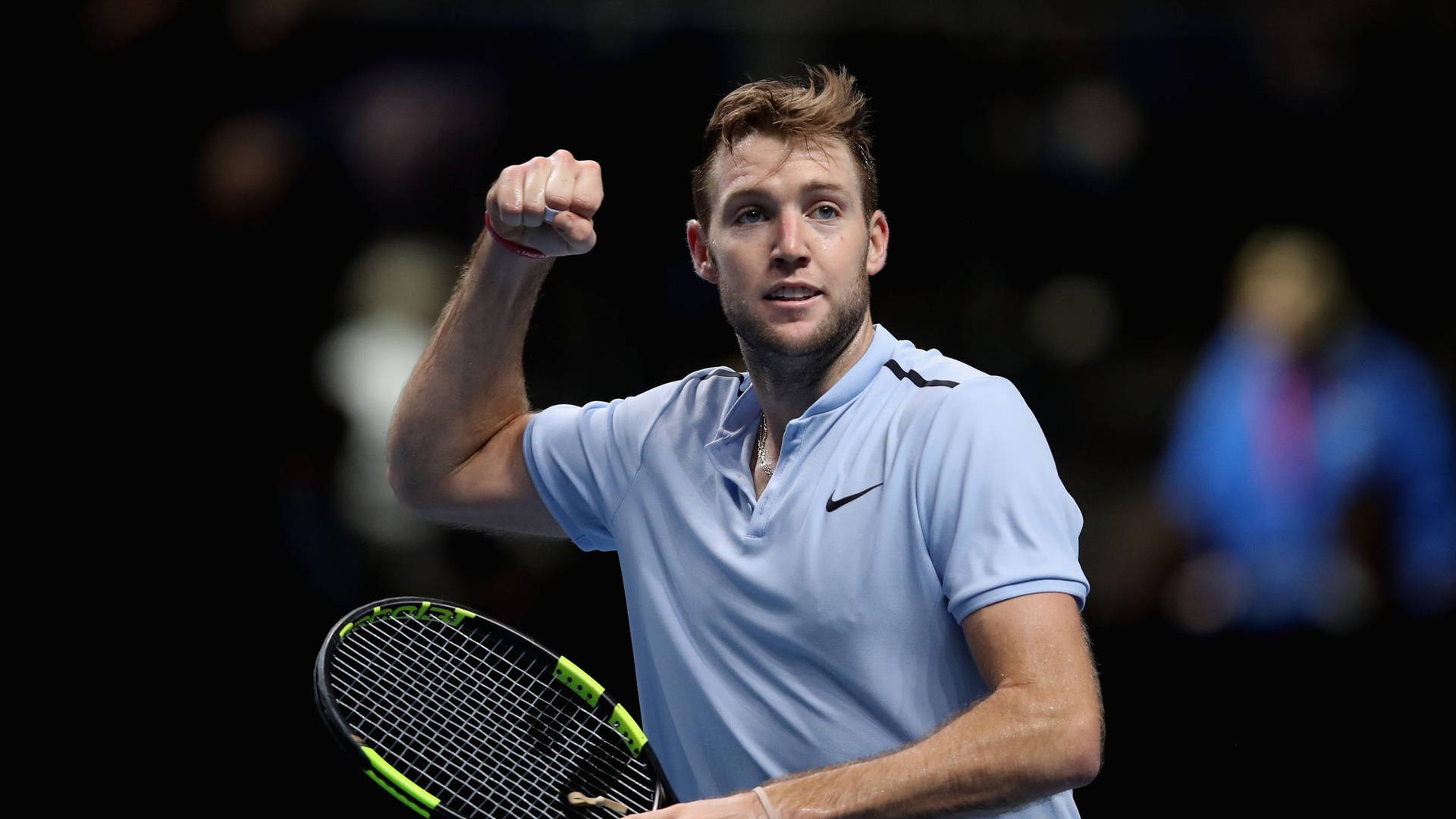 Jack Sock With Tight Fist Wallpaper
