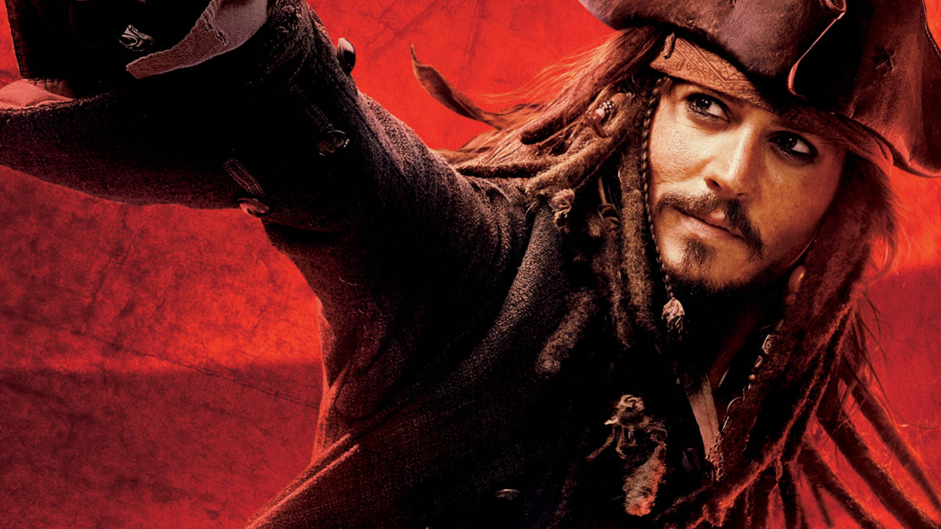 Jack Sparrow Red Aesthetic Wallpaper