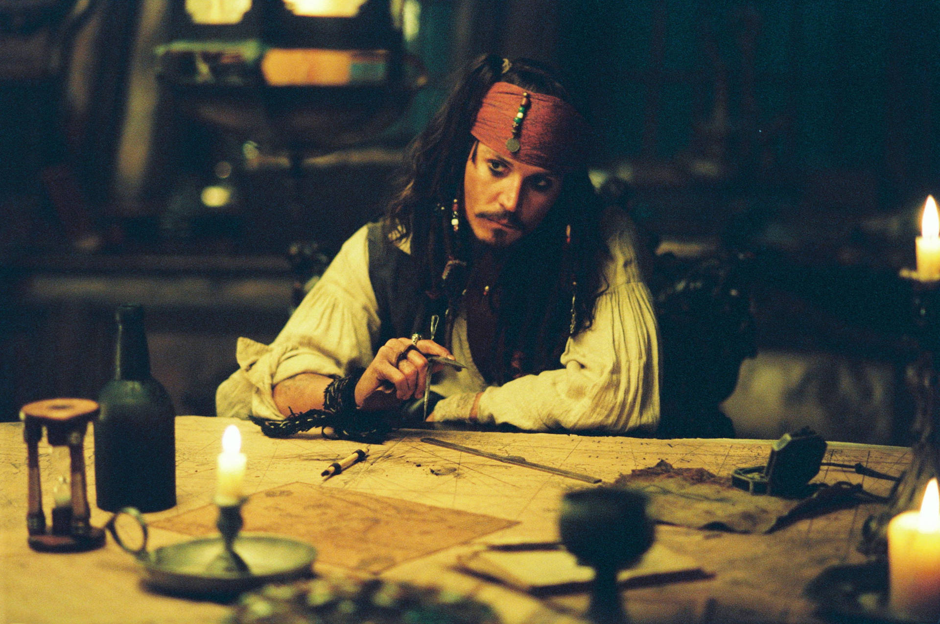 Jack Sparrow Sullen Expression Wallpaper