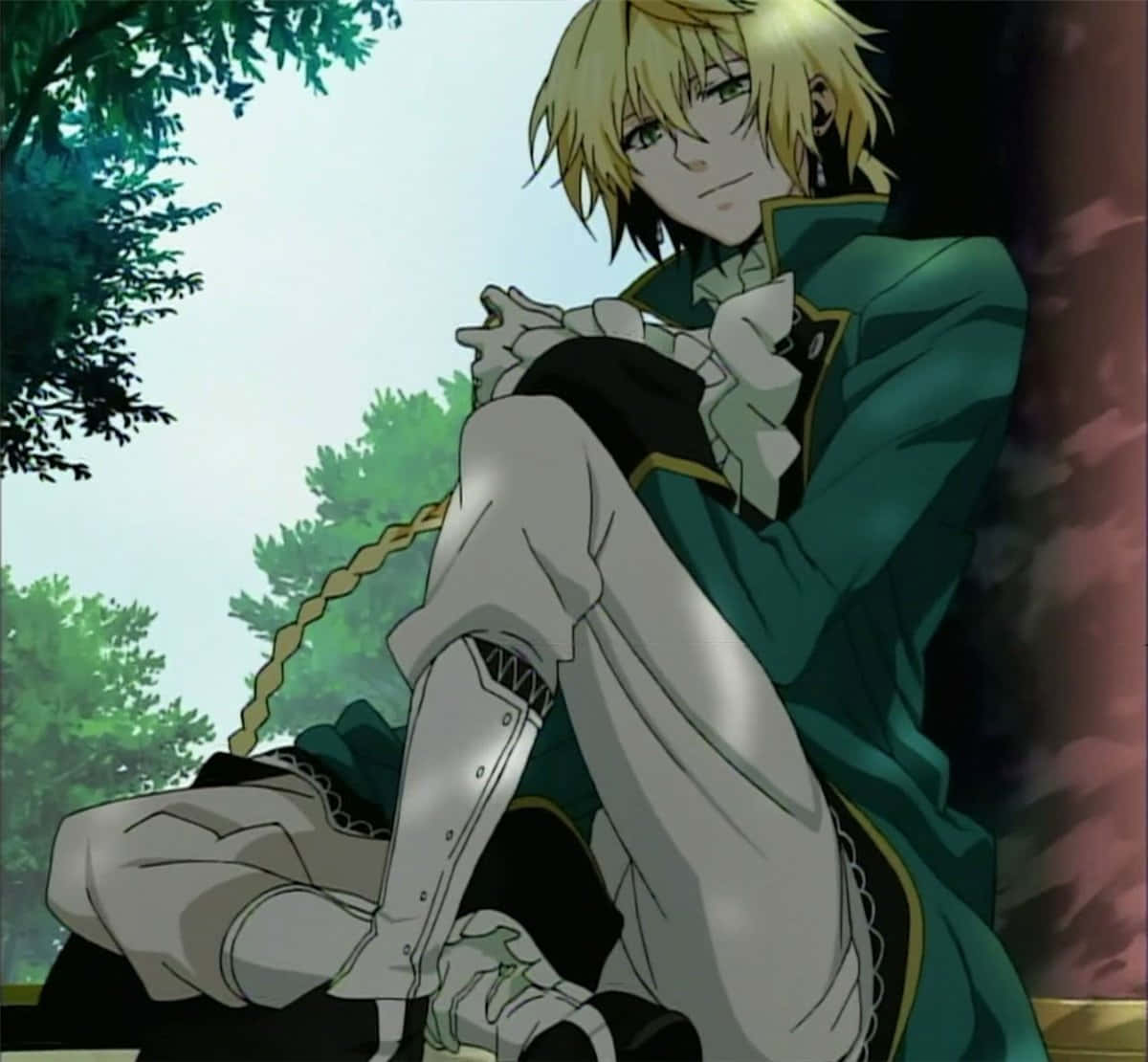 Jack Vessalius In A Thoughtful Pose From Pandora Hearts Wallpaper