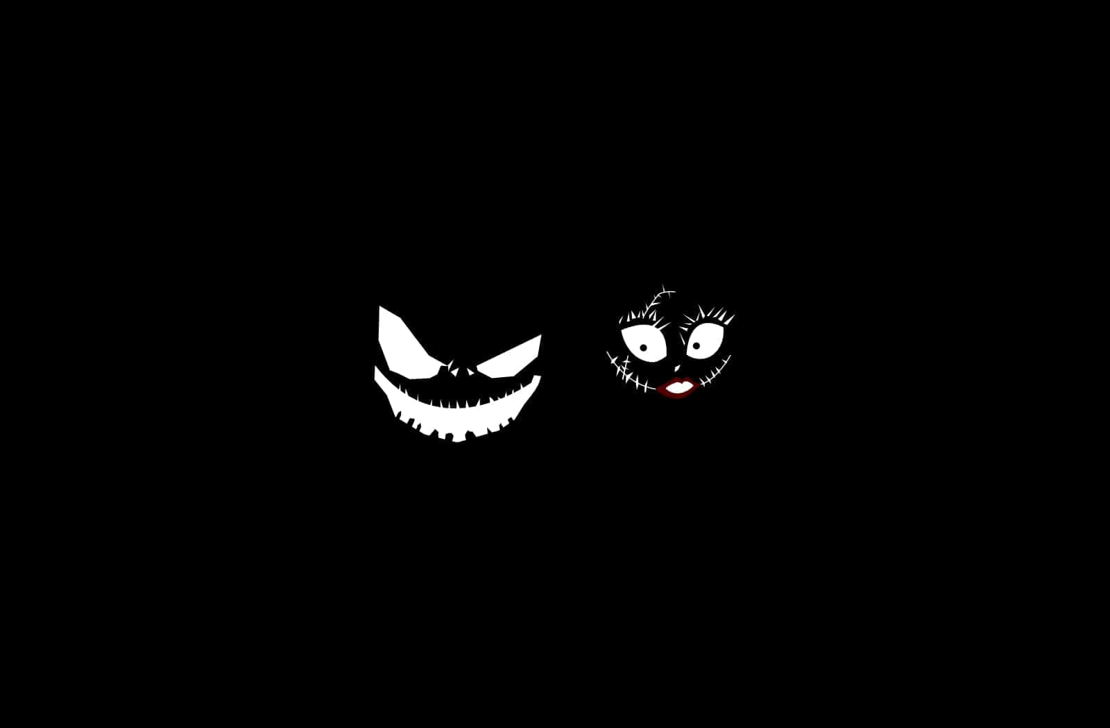 Jackand Sally Smiling Faces Wallpaper