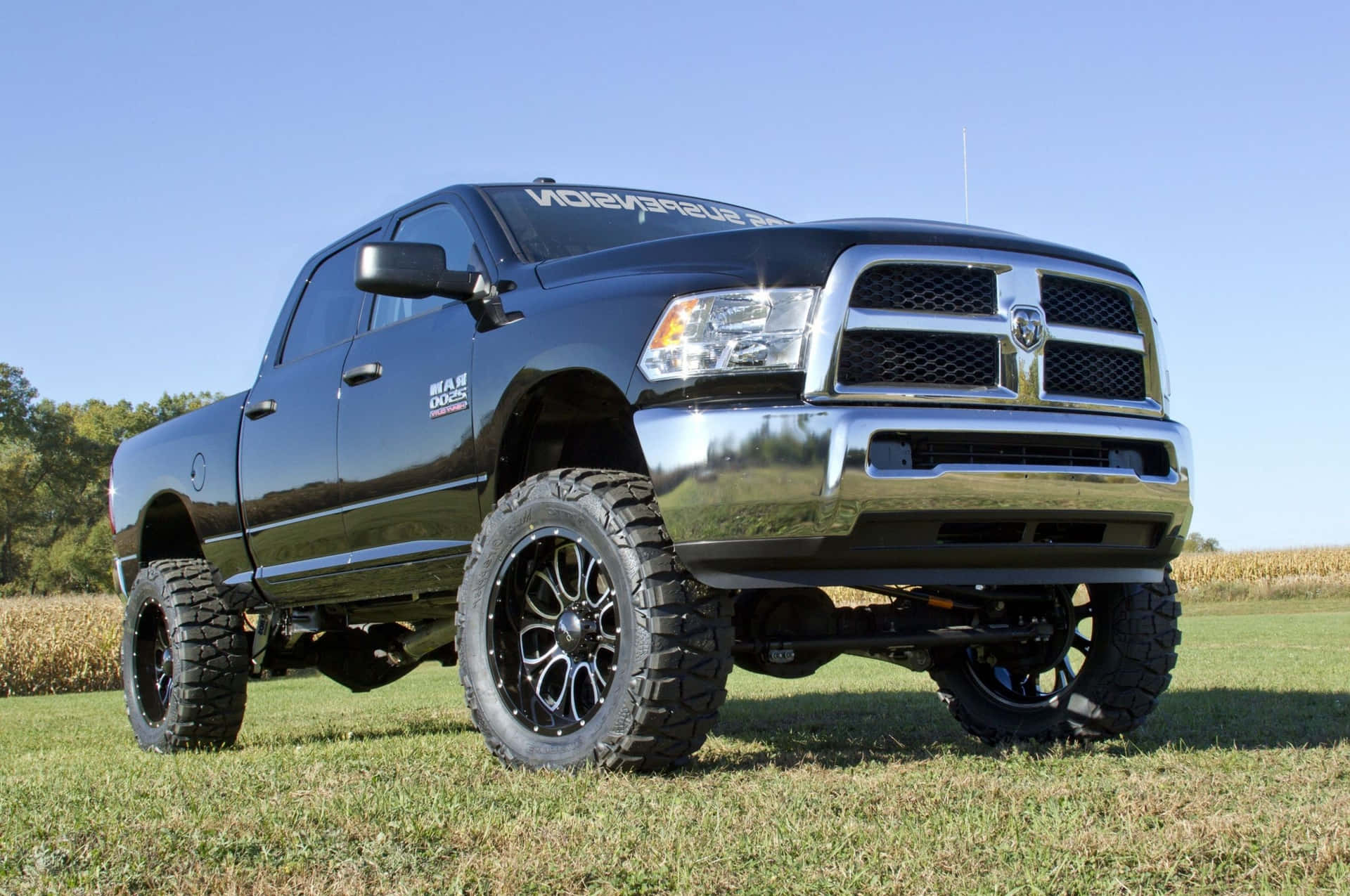 Jacked Up Trucks With Black Rims Wallpaper