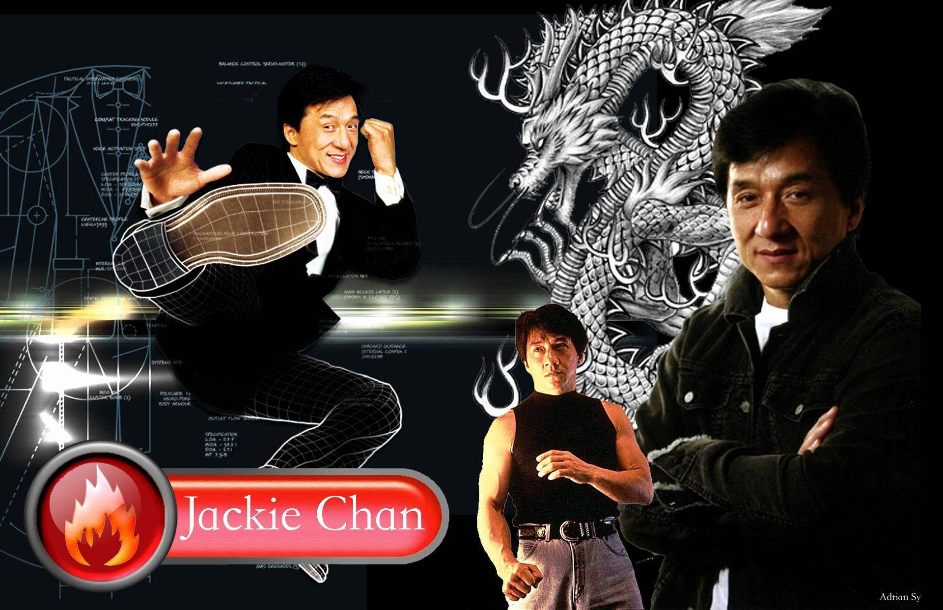 Jackiechan Drachen. Wallpaper