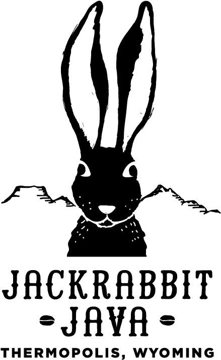Jackrabbit Java Logo Transparent PNG — Solid black background with no visible elements or textures.