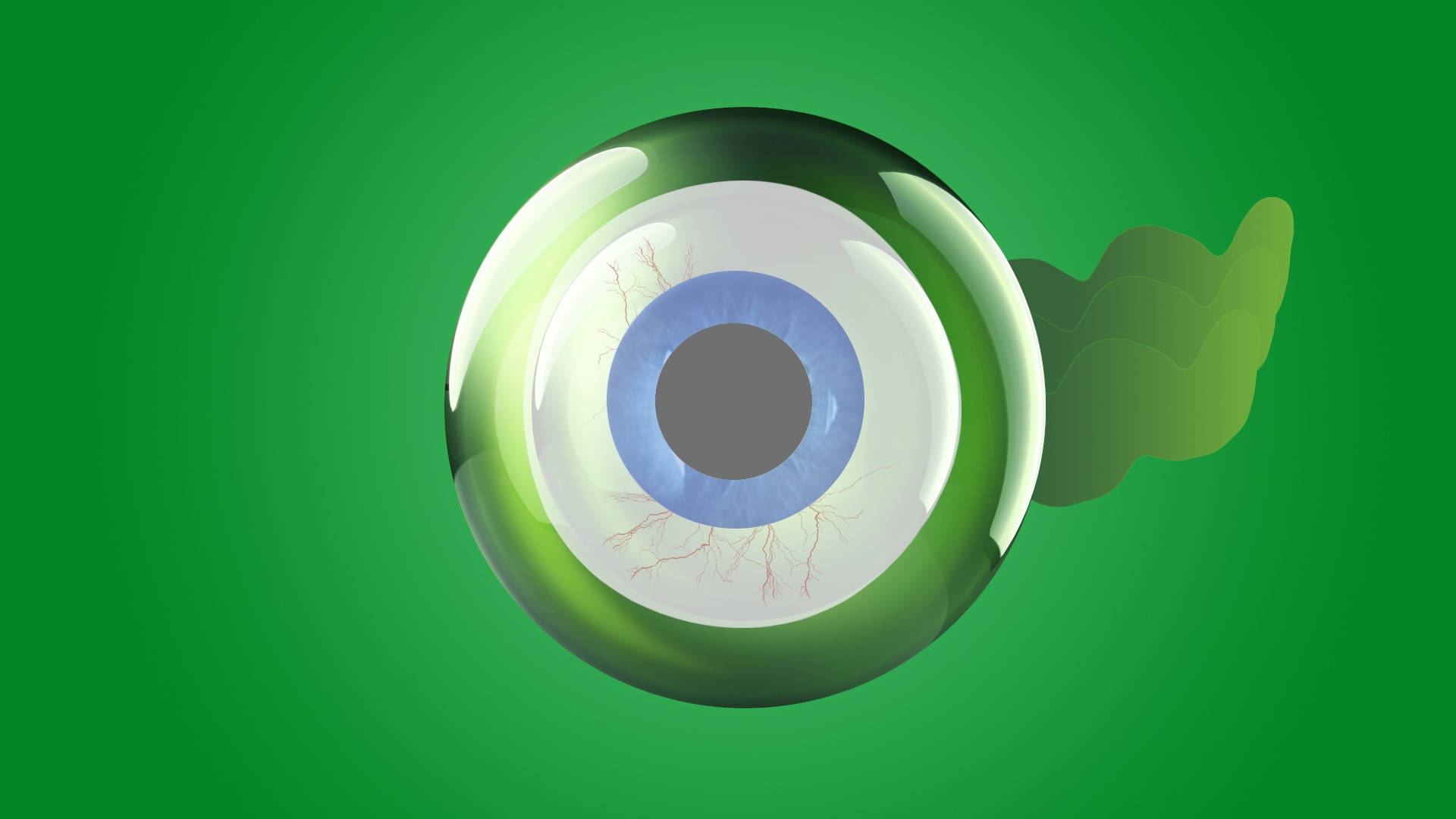 Jacksepticeyeist Ein Beliebter Youtuber Und Seine Markenzeichen Sind Sein Grünes Auge Und Sein Charakteristisches Logo, Das Als 